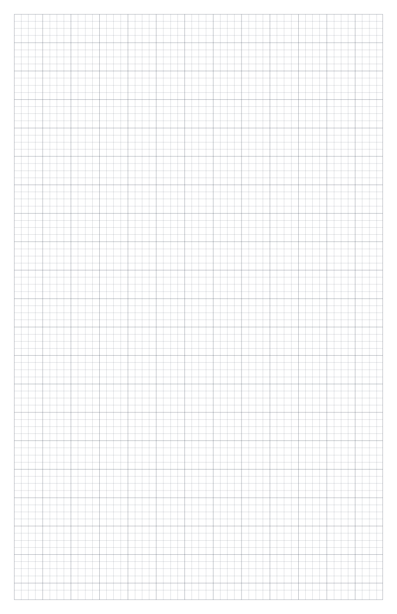 Preview of Tabloid 5mm Square Grid Paper PDF