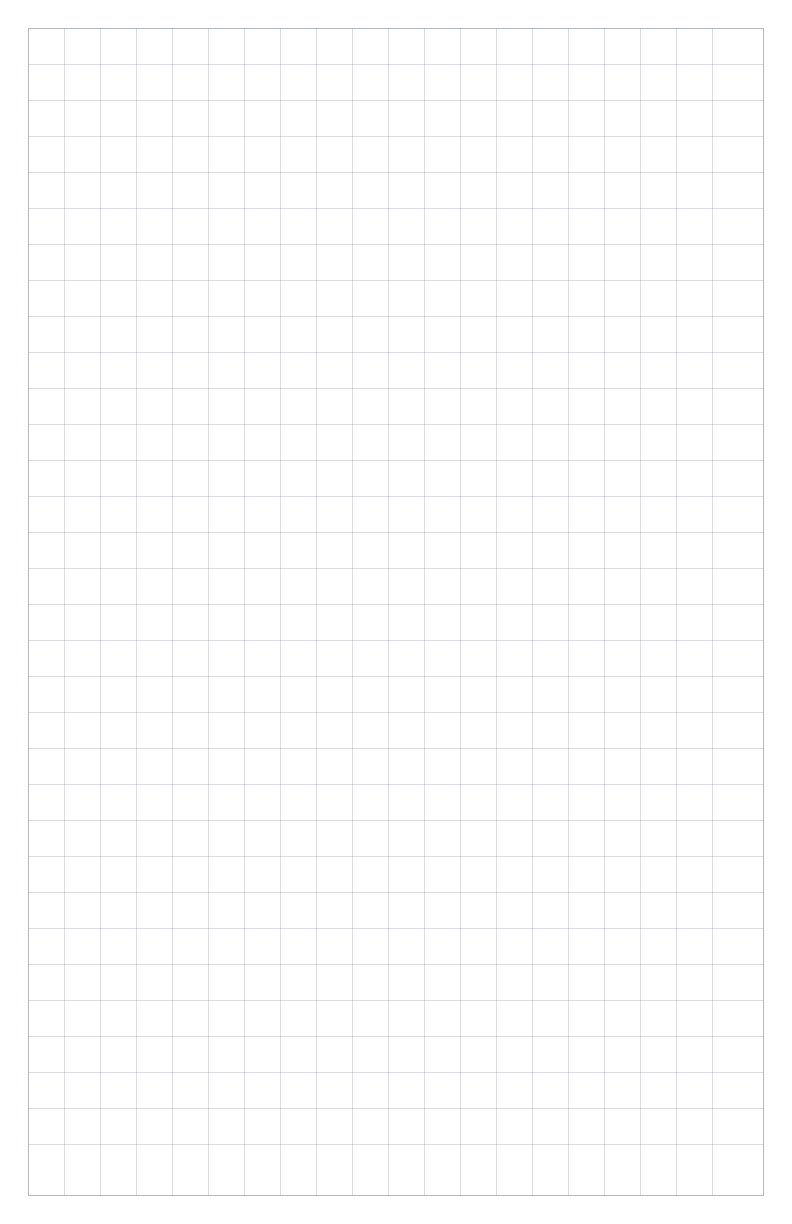 Preview of Tabloid 1/2 inch Square Grid Paper PDF