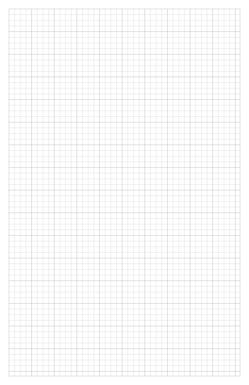 Preview of Tabloid 1/4 inch Square Grid Paper PDF