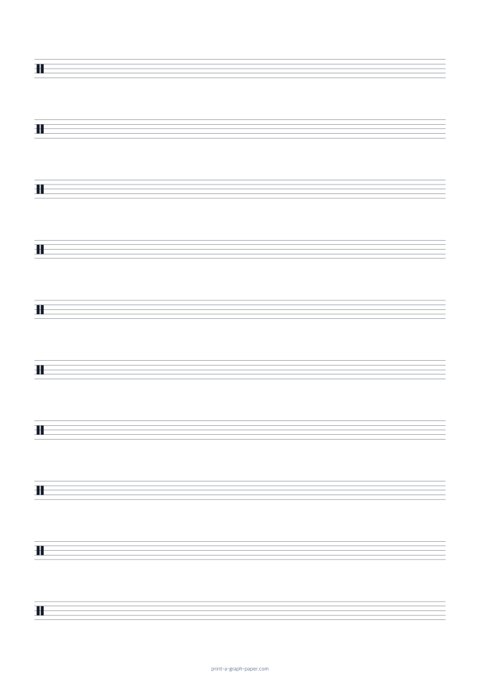 Drum Staff Paper, A4 preview