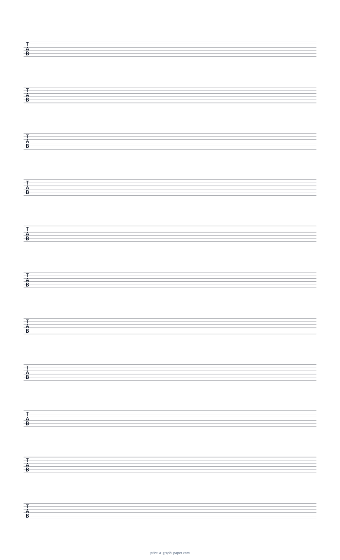 US Legal portrait guitar tab paper preview