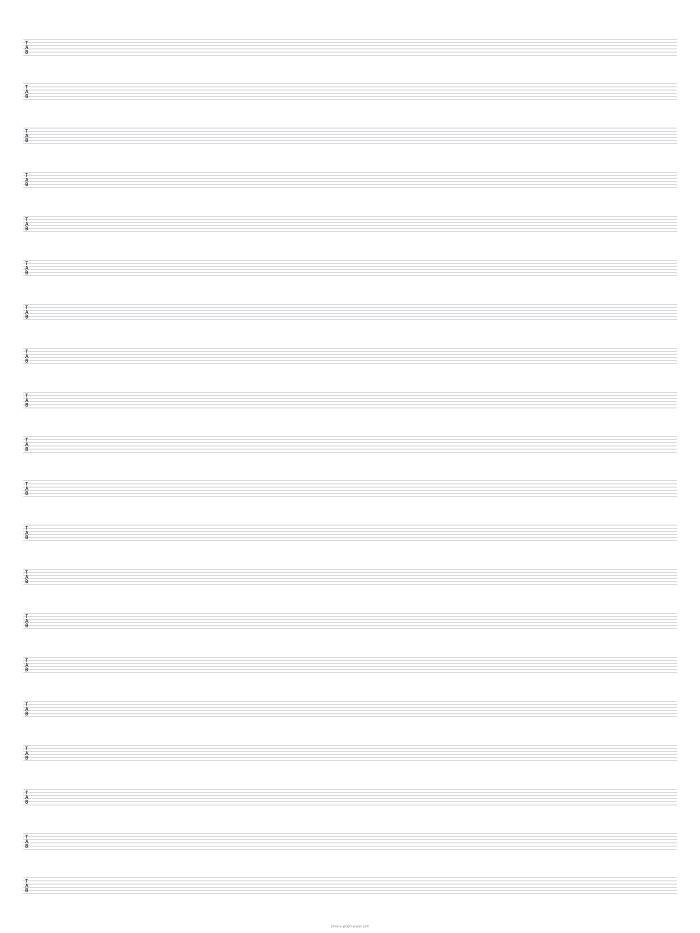 18 × 24 Poster portrait guitar tab paper preview