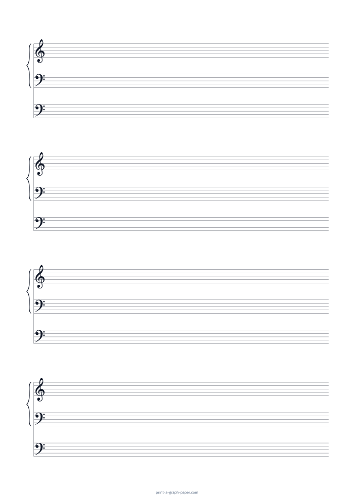 Organ Staff Paper, A4 preview