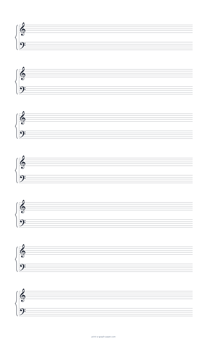 US Legal portrait piano staff paper preview