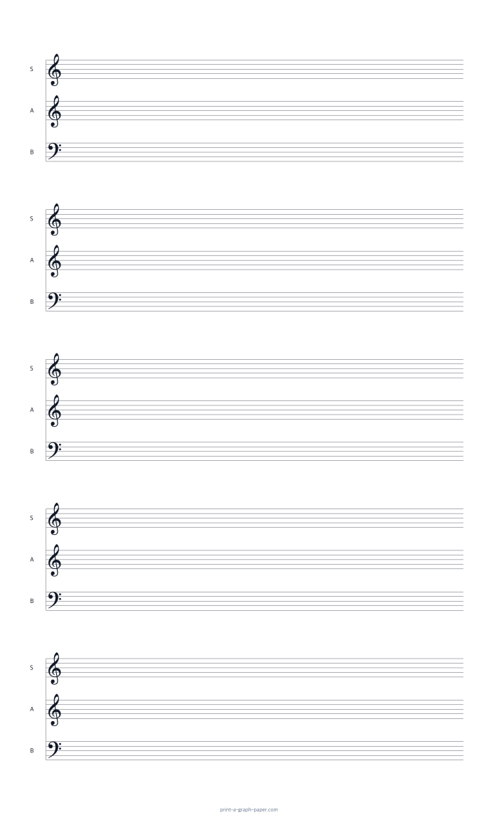 US Legal portrait sab choir staff paper preview