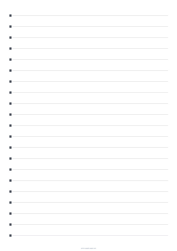 A3 portrait single-line percussion paper preview