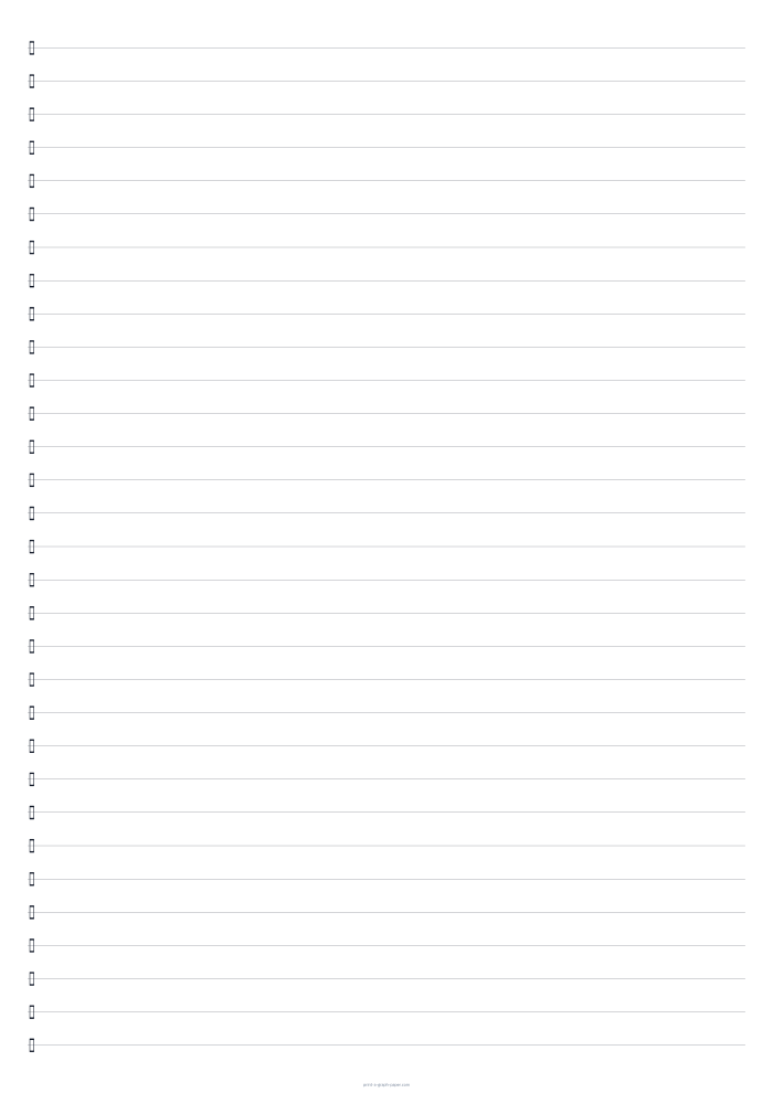 A2 portrait single-line percussion paper with alternate clef preview