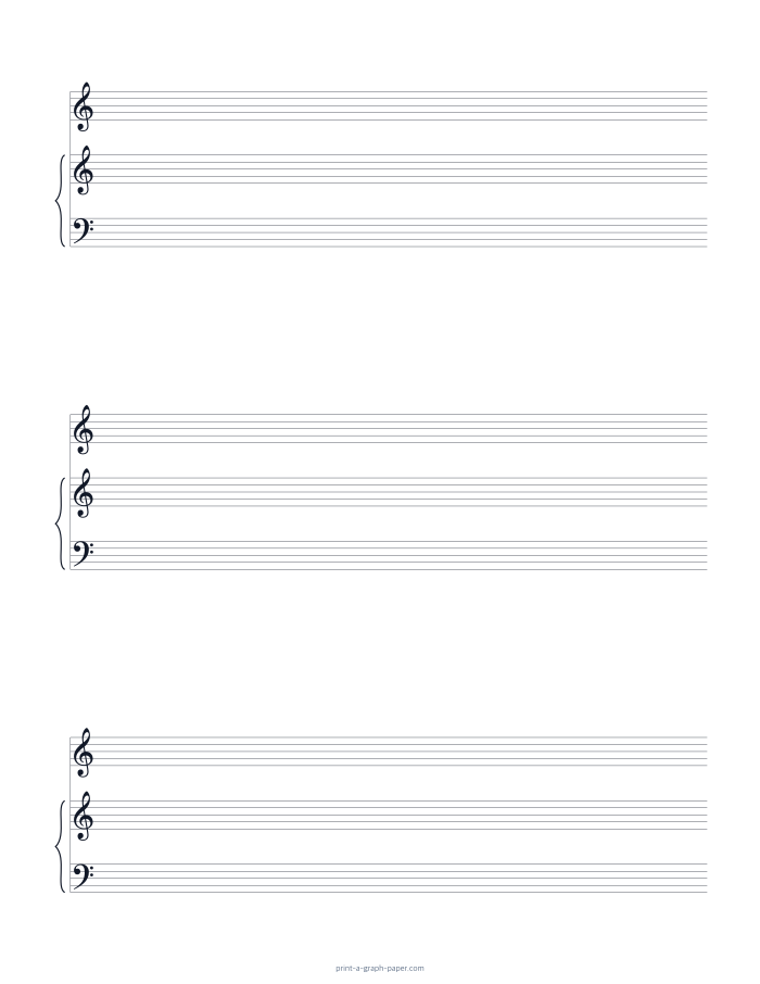 US Letter portrait voice and piano staff paper preview