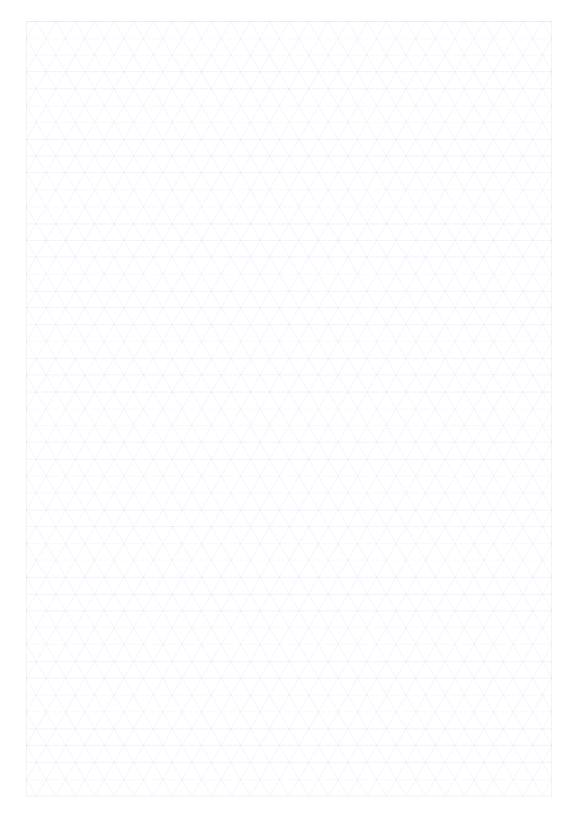 A3 10mm Flat Base Triangle Grid Paper PDF preview