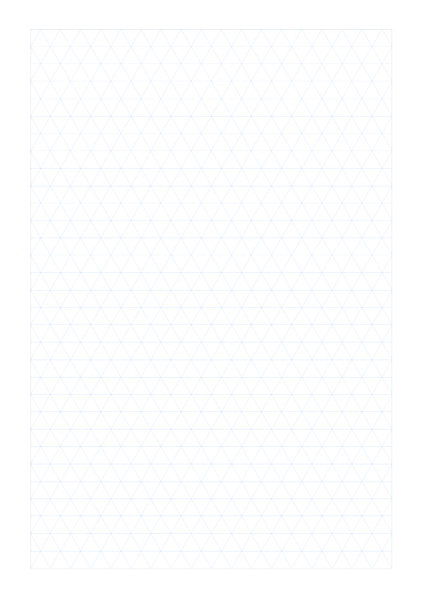 A4 10mm Flat Base Triangle Grid Paper PDF preview