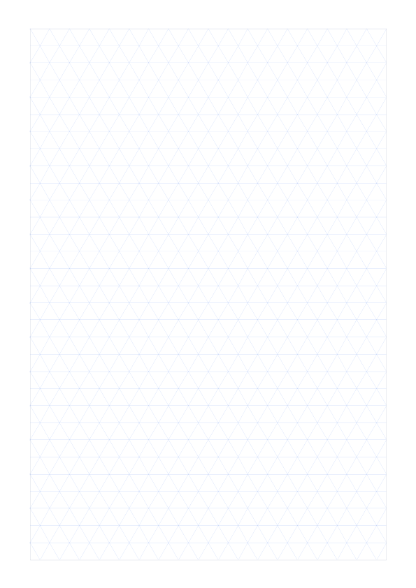 A4 10mm Triangle Grid Paper PDF preview
