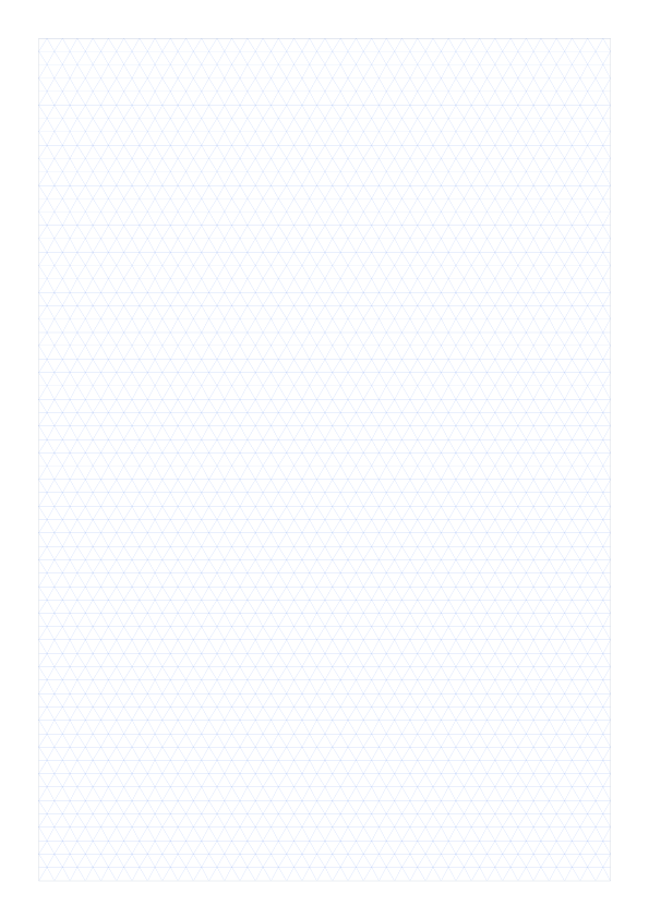 A4 5mm Flat Base Triangle Grid Paper PDF preview