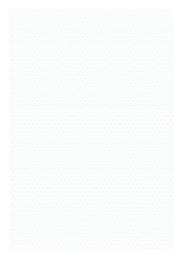 A4 5mm Triangle Grid Paper PDF preview
