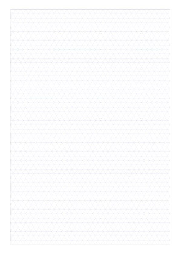Printable Triangle Grid Paper A4 PDF preview