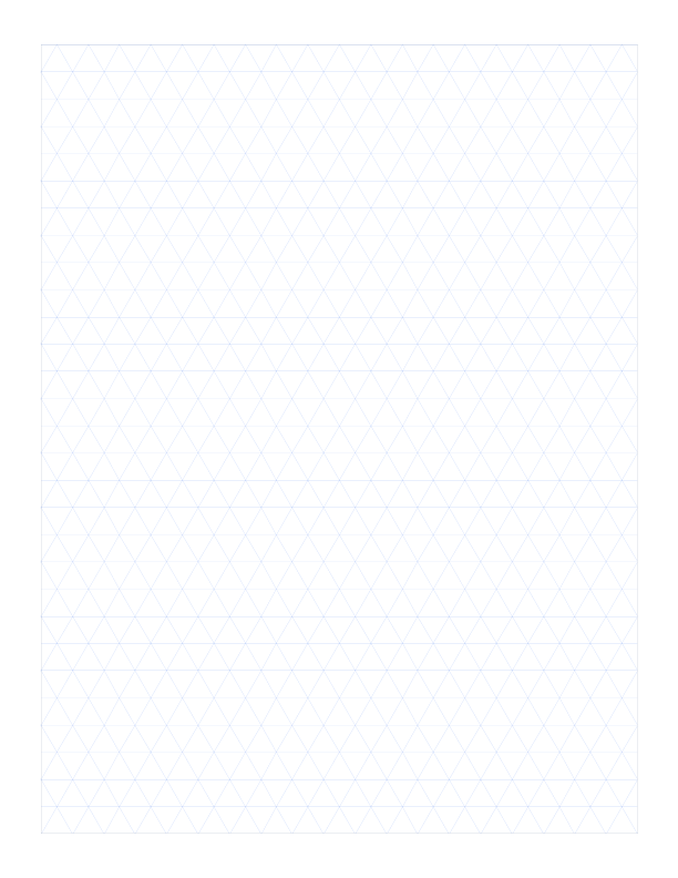 Letter 10mm Flat Base Triangle Grid Paper PDF preview
