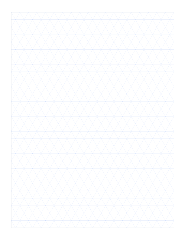 Letter 10mm Triangle Grid Paper PDF preview
