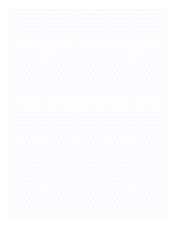 Printable Triangle Grid Paper Letter PDF preview