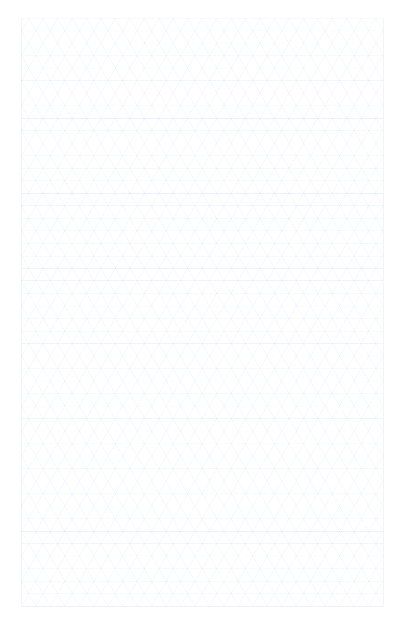 Tabloid 10mm Flat Base Triangle Grid Paper PDF preview